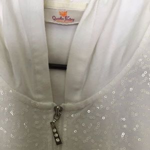 3x cool zipper up sweatshirt very had to spot light stain on front